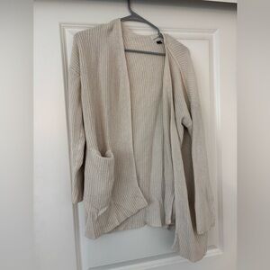 Universal Thread Beige Open-Front Cardigan